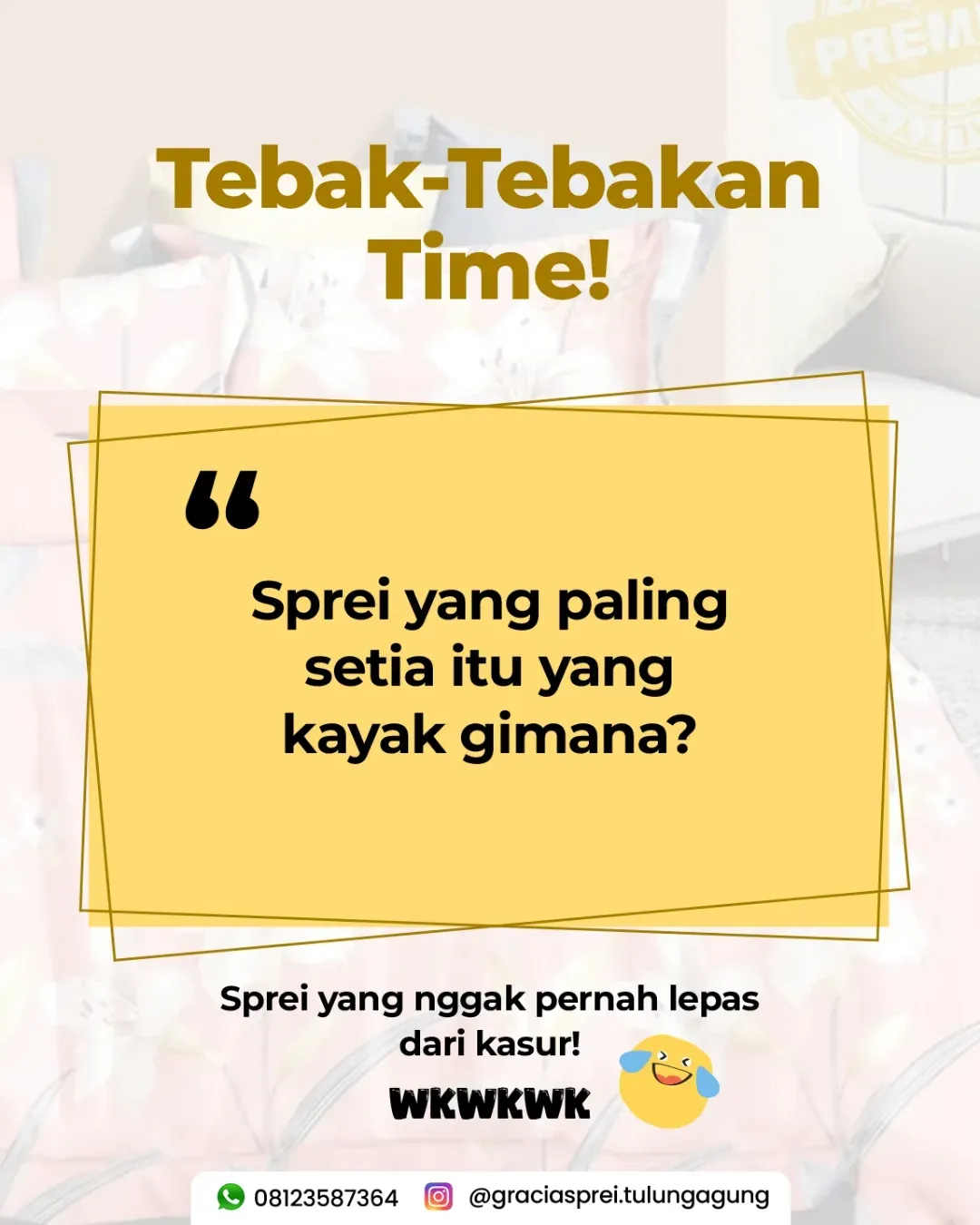 <p>Segera belanja sprei dengan kualitas produk tin